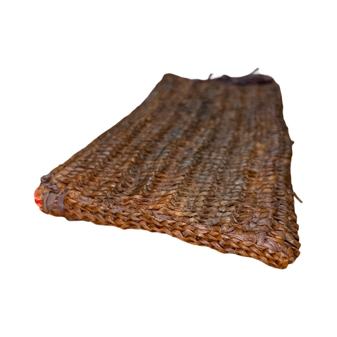 New Mar Y Sol Brown Woven Straw Clutch — image 4 of 6